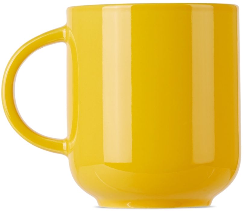 Lateral Objects Yellow Color Mug, 16 oz