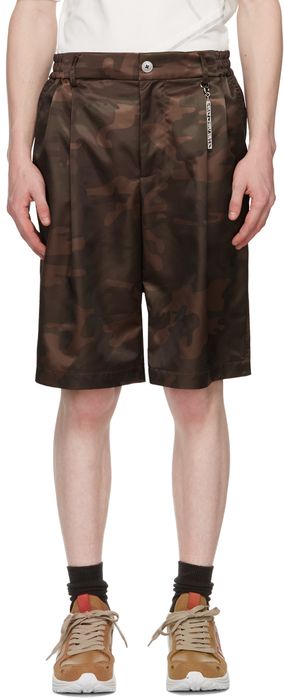 Feng Chen Wang Brown & Khaki Camouflage Shorts