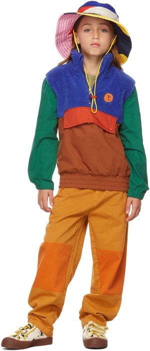 Bobo Choses Kids Multicolor Fleece & Twill Jacket