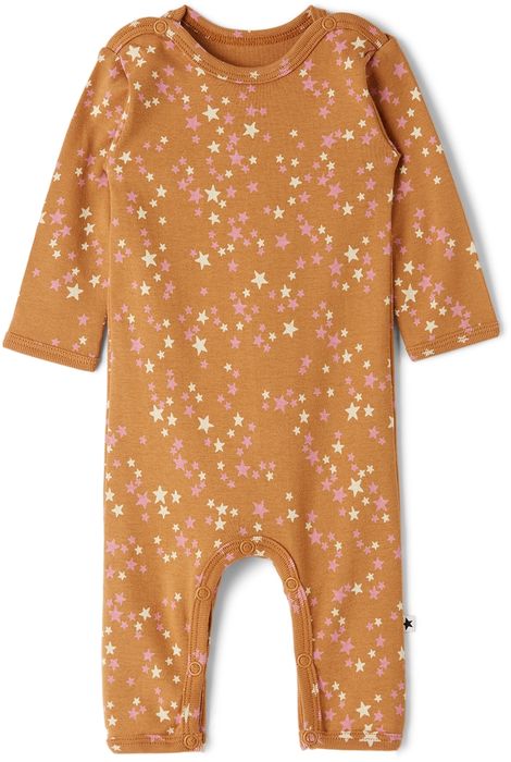 Molo Baby Brown Starry Fenez Bodysuit