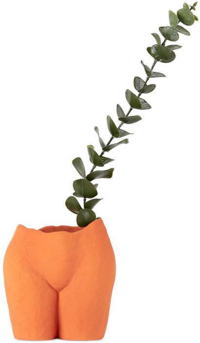 Anissa Kermiche Orange Ceramic Popotin Pot