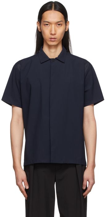 Master-Piece Co Navy Packers H/S Shirt