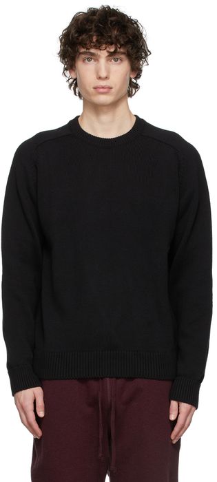 Noah Black Cotton Sweater