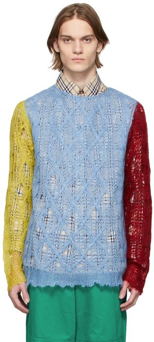 Charles Jeffrey Loverboy Blue Loose Punk Sweater
