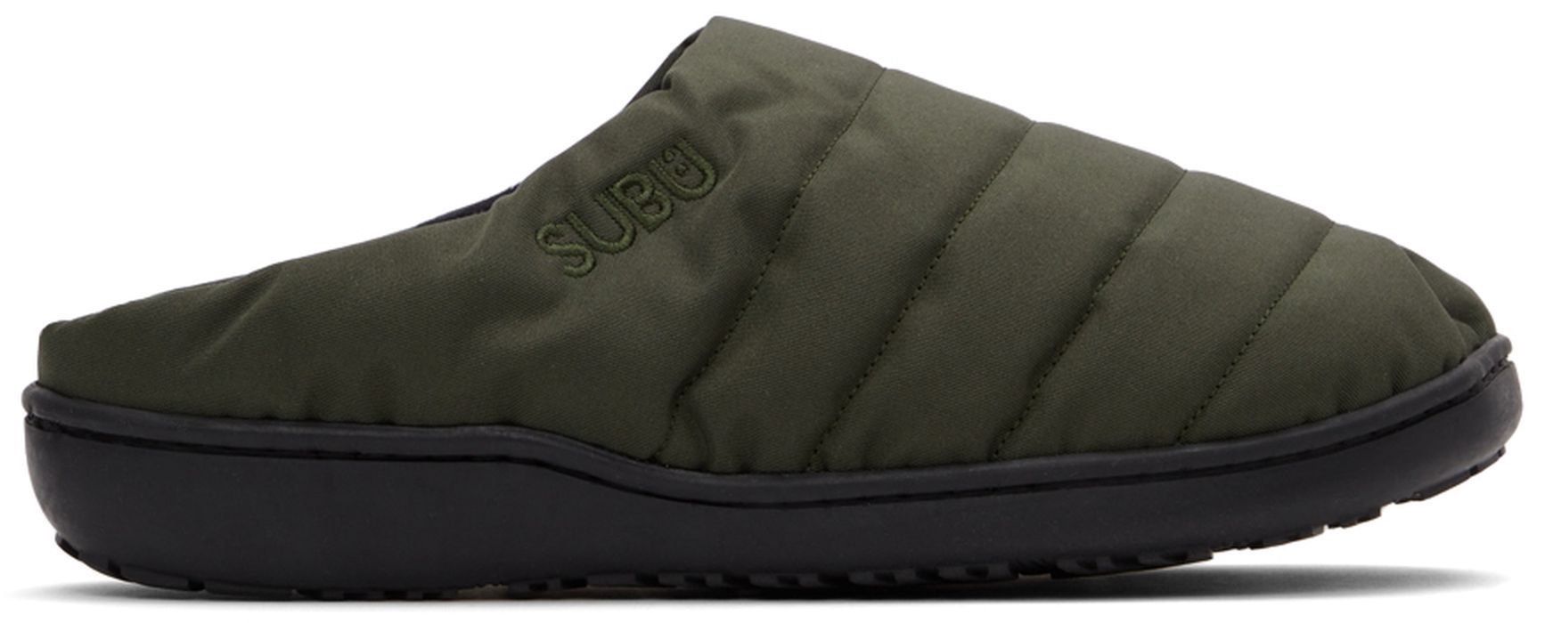SUBU Green Quilted Nannen Slippers
