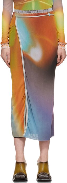 Ottolinger SSENSE Exclusive Multicolor Nylon Mesh Skirt