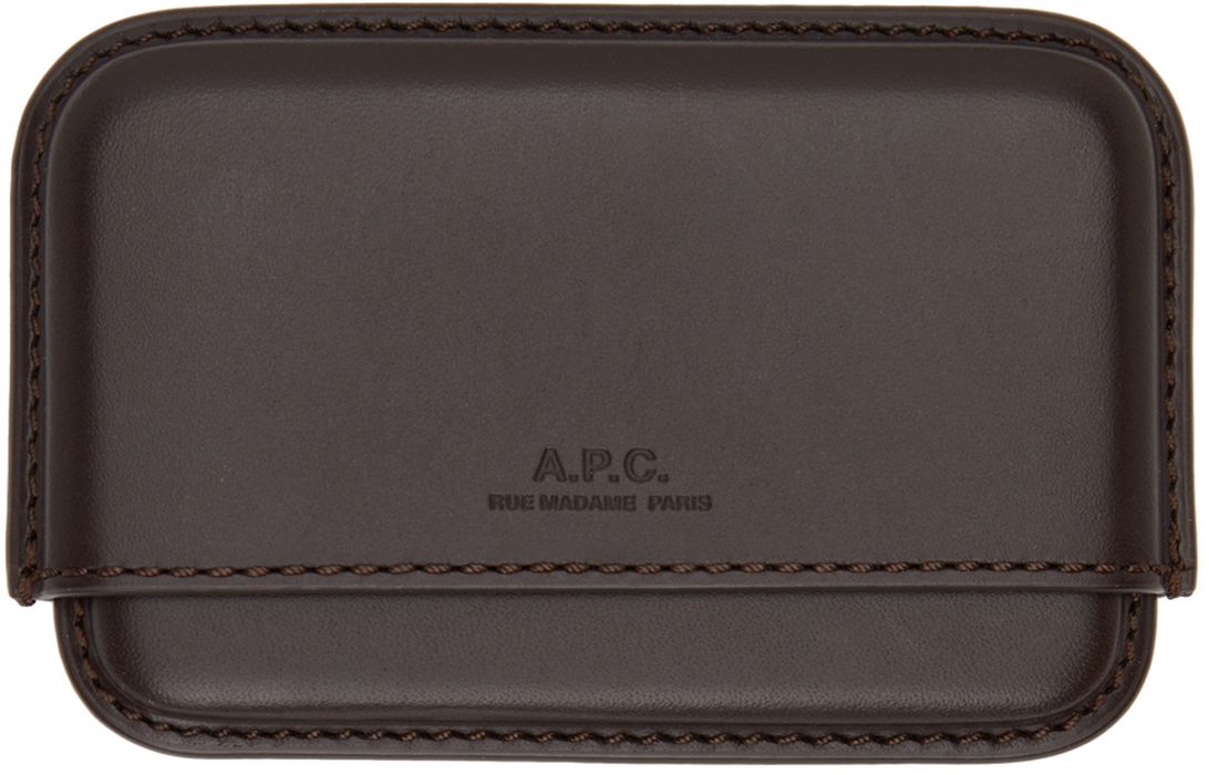 A.P.C. Brown Magna Carta Card Holder