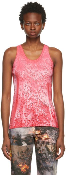 Serapis Red Marble Dye Tank Top