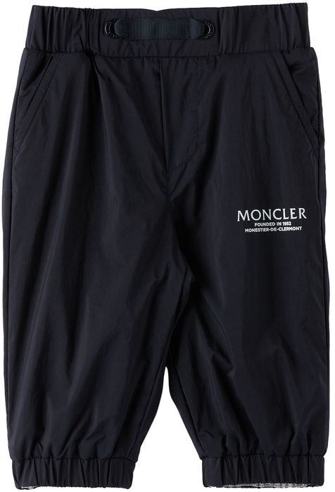 Moncler Enfant Baby Navy Satin Trousers