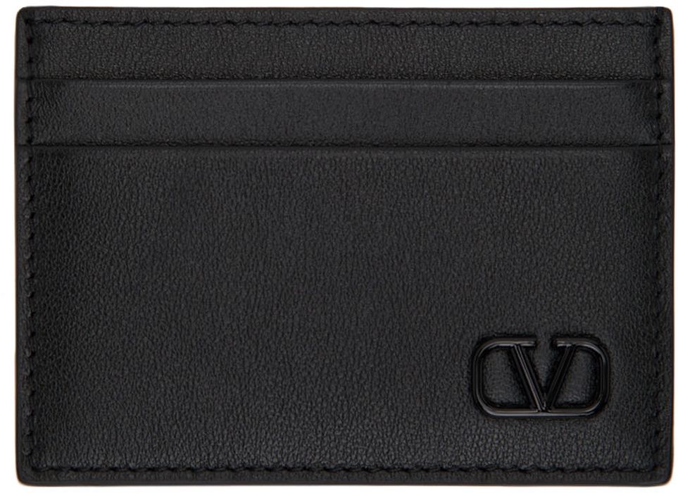 Valentino Garavani Black VLogo Signature Card Holder