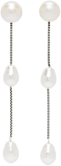 Sophie Buhai Silver Small Pearl Drop Earrings