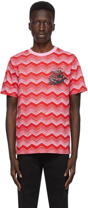 SSENSE WORKS SSENSE Exclusive Jeremy O. Harris Red & Pink Rose T-Shirt