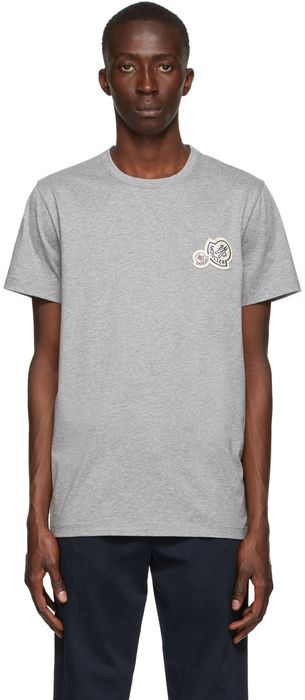 Moncler Grey Chest Logo T-Shirt