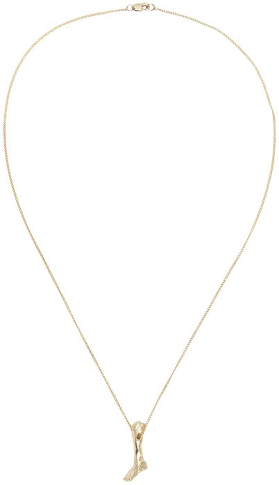 Alice Waese Gold Foot Pendant Necklace