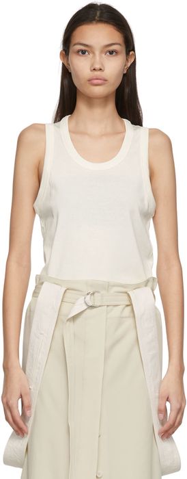 Lemaire Off-White Rib Tank Top
