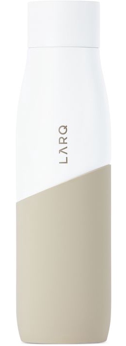 LARQ White & Taupe Movement Self-Cleaning Bottle, 24 oz / 710 mL