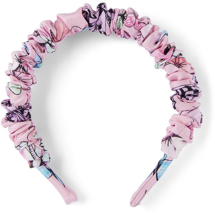 Versace Kids Pink Butterfly Headband