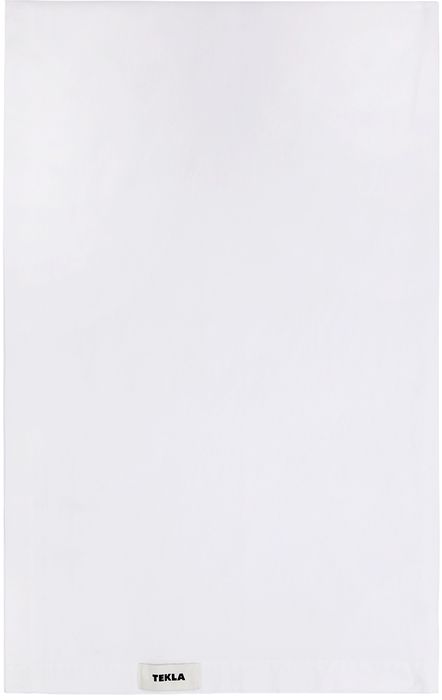 Tekla White Percale Flat Sheet