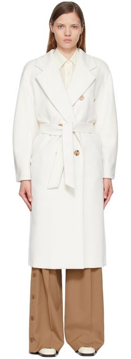 Max Mara White Madame Icon Coat