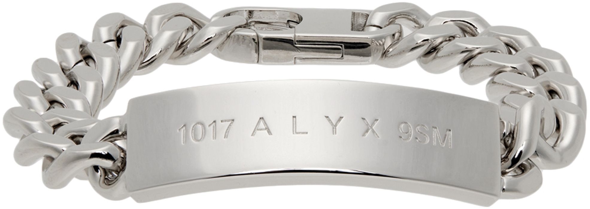 1017 ALYX 9SM Silver Chain Logo ID Bracelet