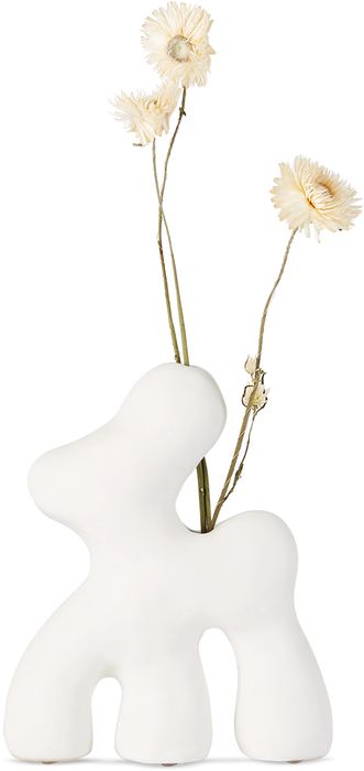 Hannah Simpson Studio SSENSE Exclusive White Surreal Real Vase