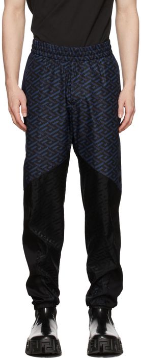 Versace Black & Blue Track Pants