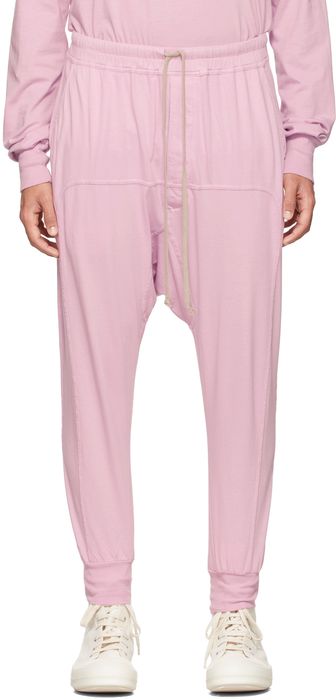 Rick Owens Drkshdw Pink Drawstring Lounge Pants