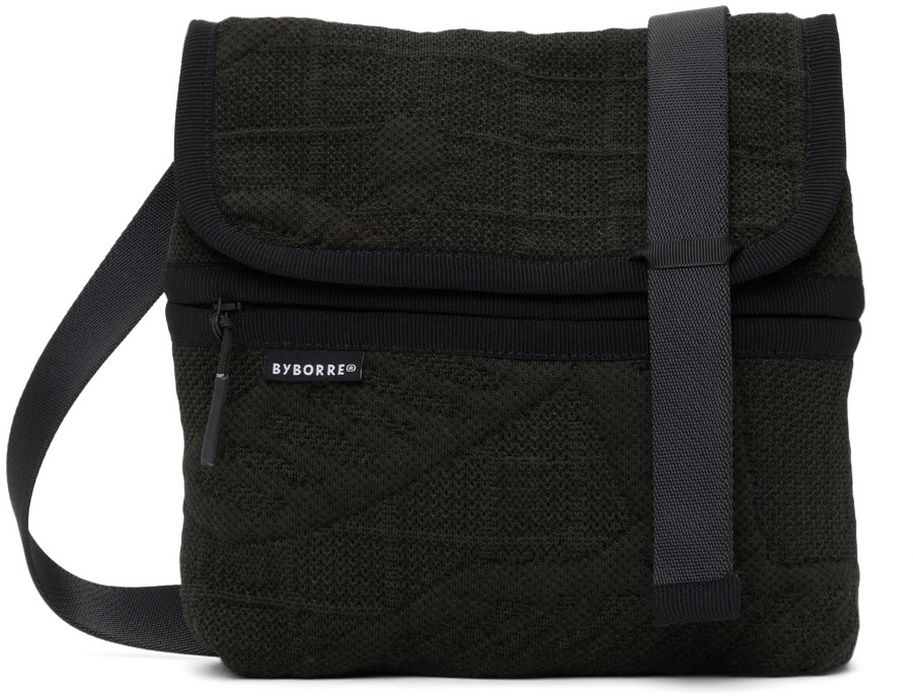 BYBORRE Green Knit Messenger Bag