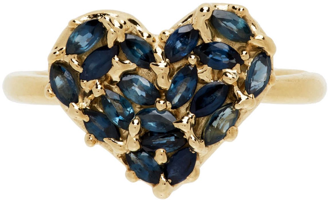 Alexandre Bergeron SSENSE Exclusive Gold Bulletproof Heart Ring