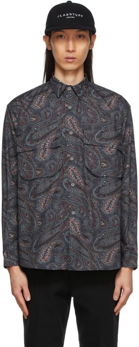 F-LAGSTUF-F Blue Paisley Shirt