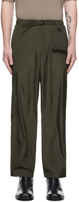 AMOMENTO Khaki Utility Pocket Trousers
