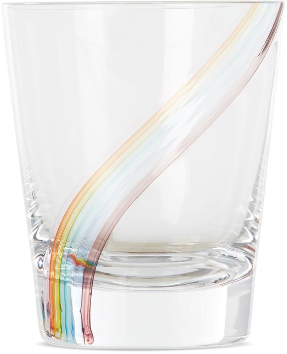 SGHR Sugahara Clear Rainbow Iris Glass, 7.8 oz / 230 ml