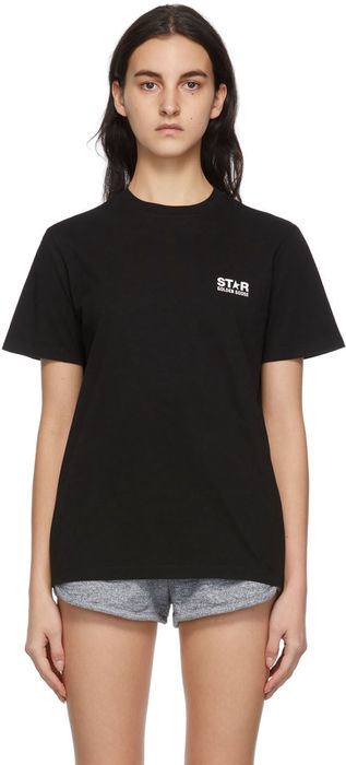 Golden Goose Black Star Logo T-Shirt
