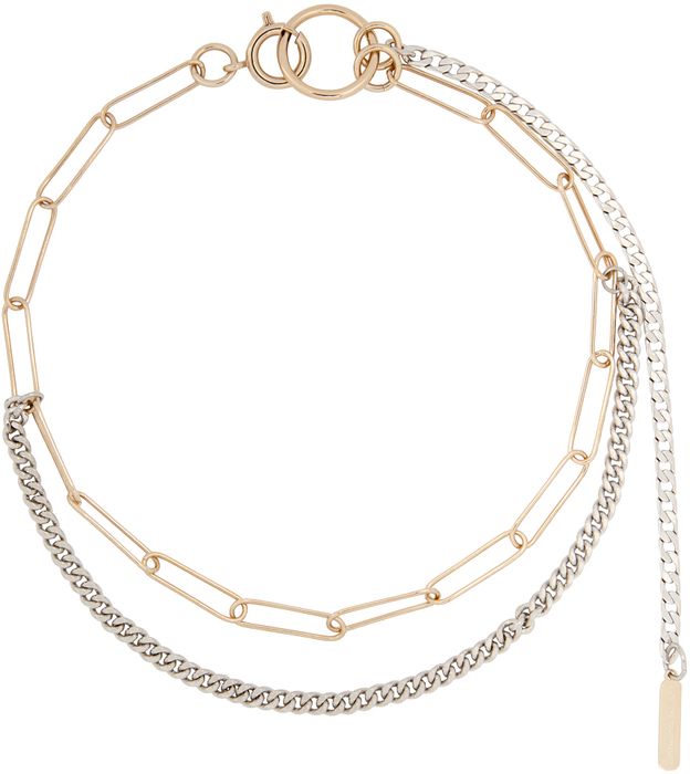 Justine Clenquet Silver & Gold Pixie Choker