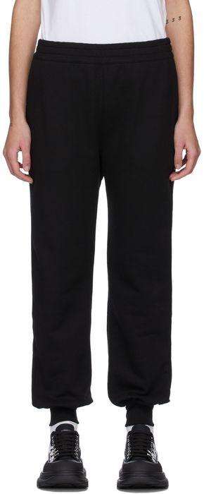 Alexander McQueen Black Graffiti Jogger Lounge Pants