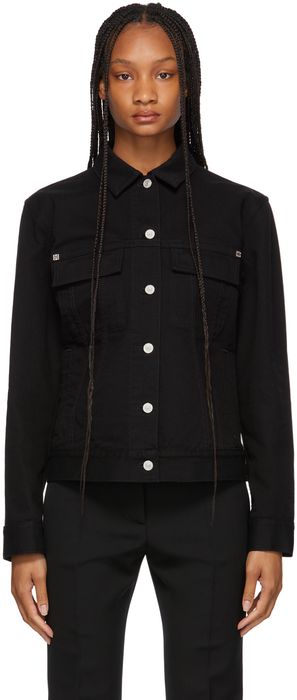Givenchy Black Denim Rinsed Reactiv Jacket