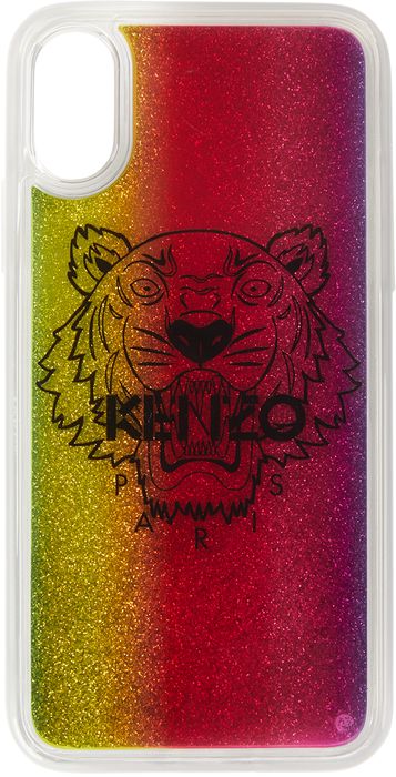 Kenzo Multicolor Glitter Tiger iPhone X/XS Case
