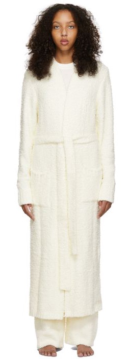 SKIMS Off-White Cozy Knit Robe