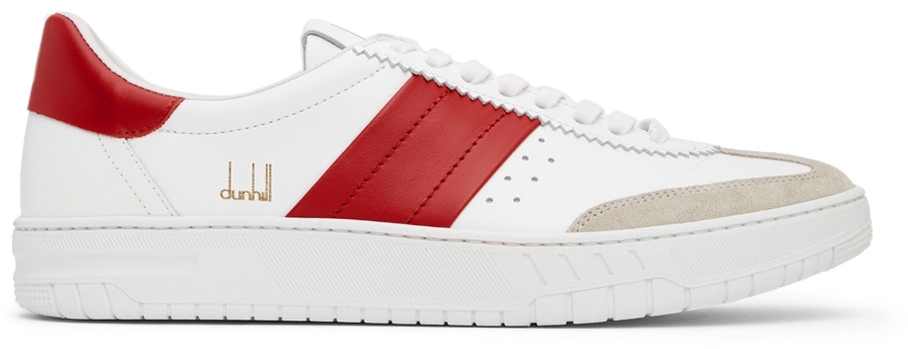 Dunhill White & Red Legacy Sneakers