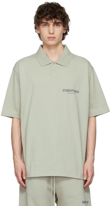 Essentials SSENSE Exclusive Green Jersey Polo