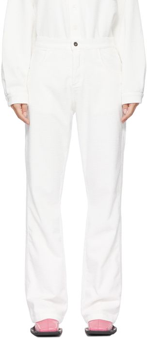 ERL White Corduroy Jeans
