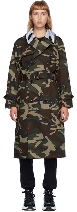 VETEMENTS Multicolor Layered Trench Coat