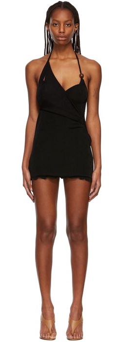 TYRELL SSENSE Exclusive Black Barely There Dress