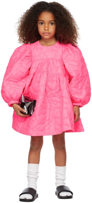 CRLNBSMNS Kids Pink Quilted Dress