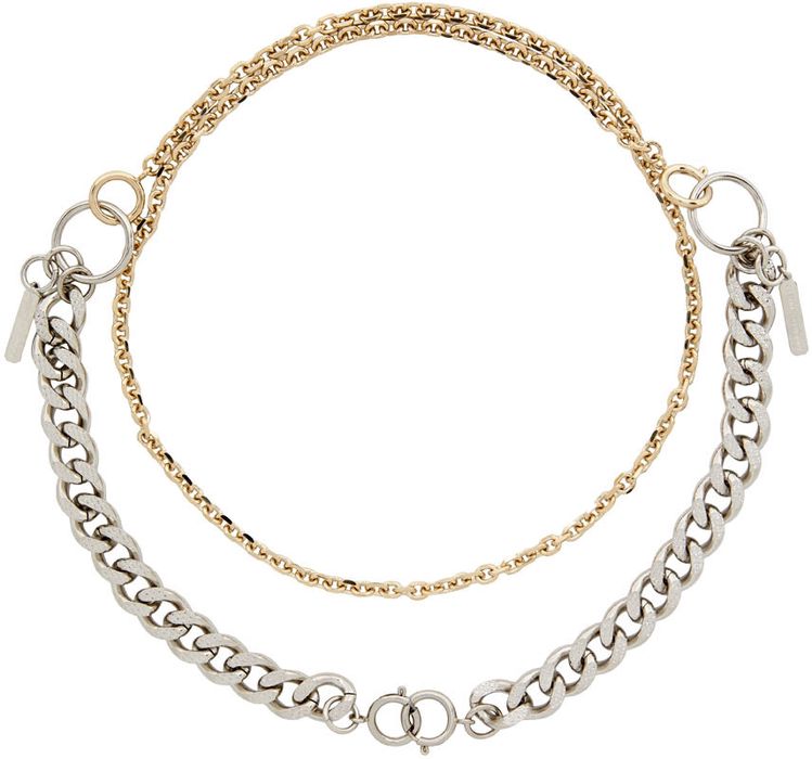 Justine Clenquet Gold & Silver Denise Necklace