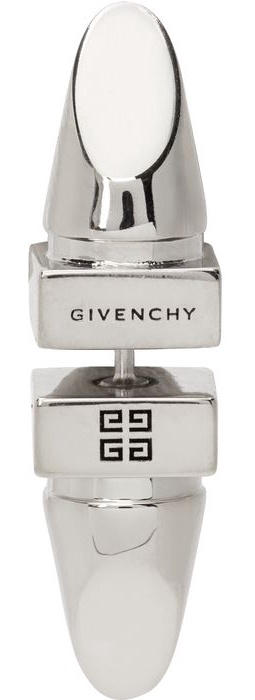 Givenchy Silver G Studs Earrings