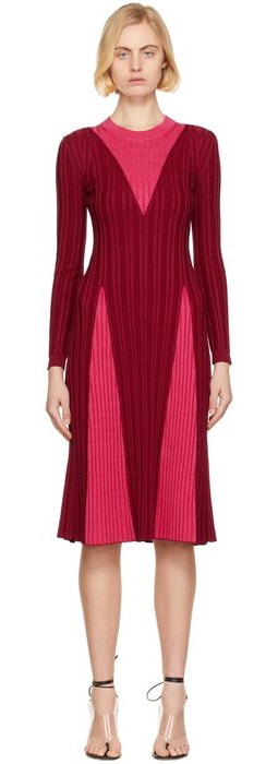 Partow Red Remy Mid-Length Dress