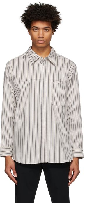 3.1 Phillip Lim Taupe Relaxed Fit Shirt