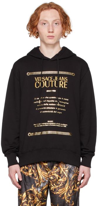 Versace Jeans Couture Black Warranty Hoodie