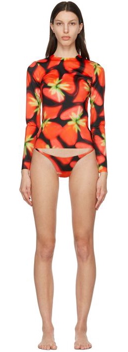 Louisa Ballou Black & Red Surfer's Paradise Bikini